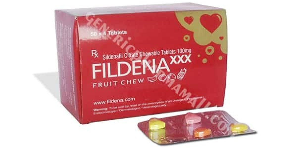 How does Fildena XXX 100mg tablet work for ED treatment?