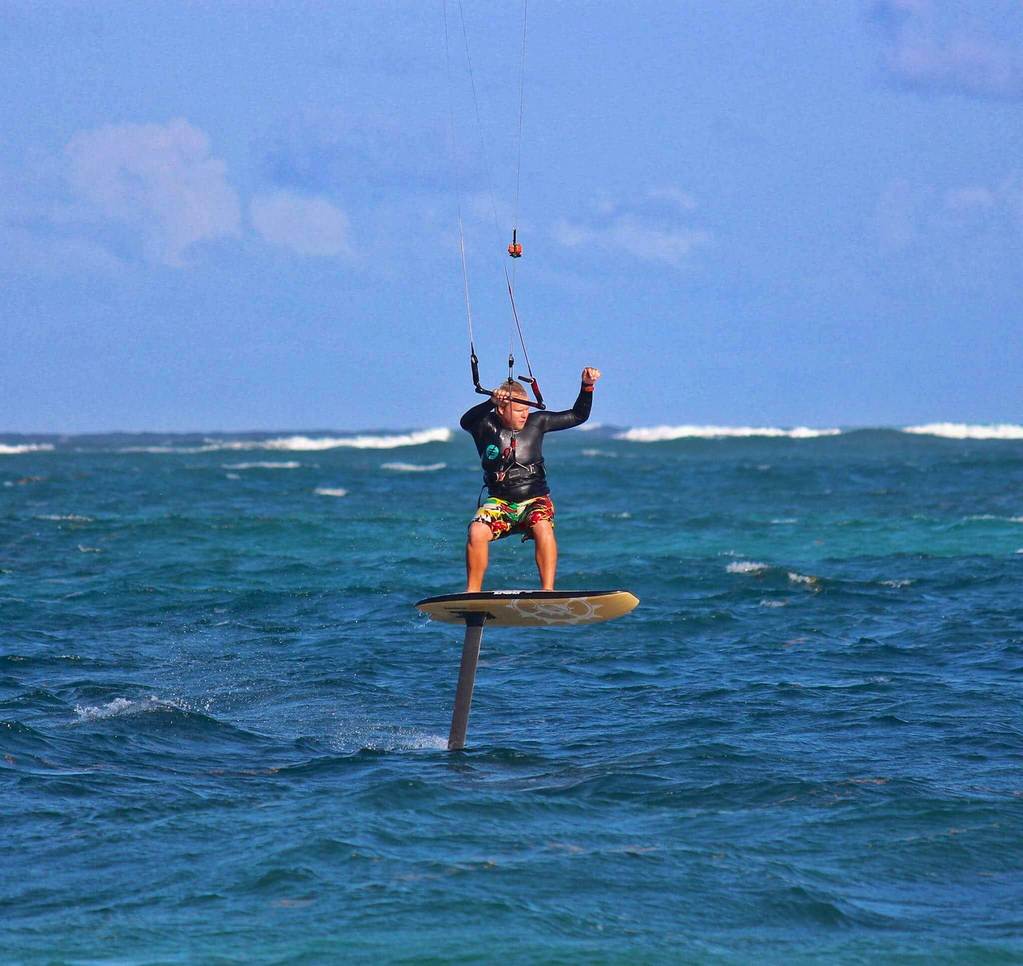 Hydrofoil Kitesurfing "Kite Foiling" In Watamu Kenya